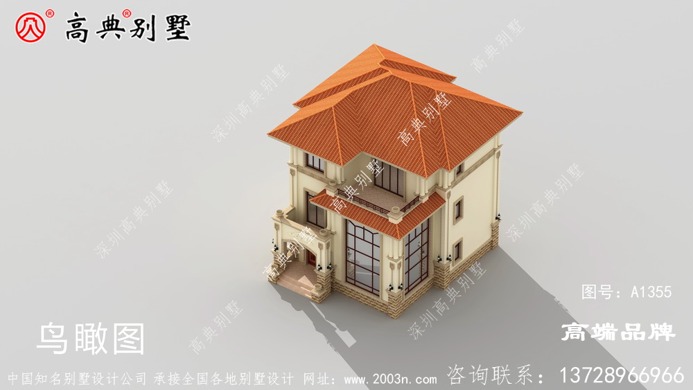 簡單大氣屋頂采用的坡屋頂設計層次感十足
