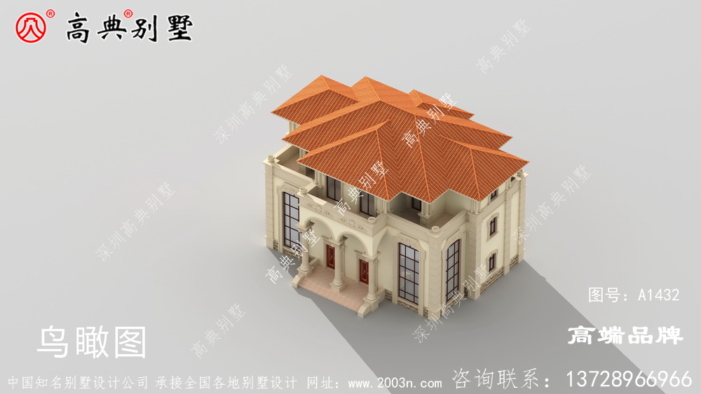 復式雙拼歐式別墅,最適合農村兄弟倆的自營住宅