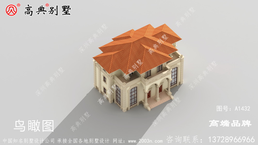 復式雙拼歐式別墅,最適合農村兄弟倆的自營住宅