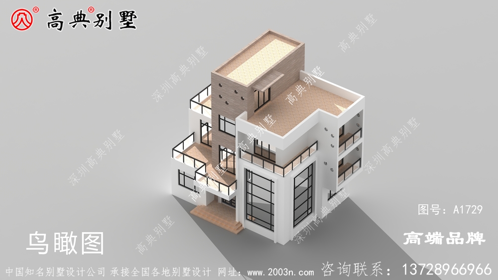 高大上外觀，經濟實用戶型的現代三層別墅