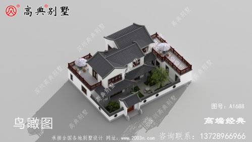 農(nóng)村新住宅中式庭院別墅設(shè)計(jì)，深受“貴人”喜
