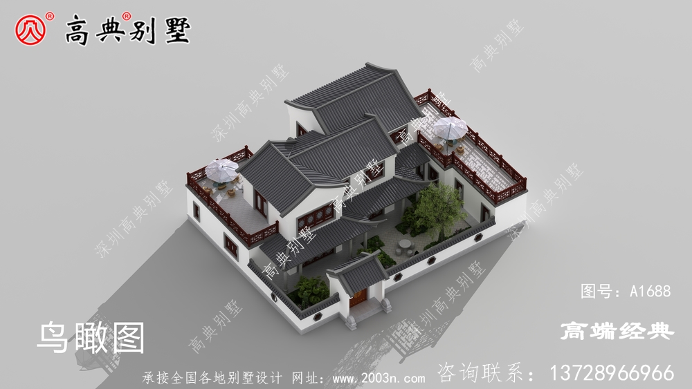 農(nóng)村新住宅中式庭院別墅設(shè)計,深受“貴人”喜愛