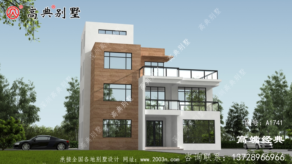 三層現代風格別墅，滿滿的豪宅既視感