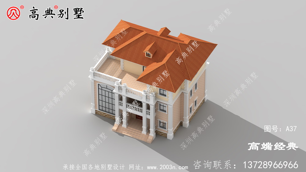 鄉村歐式三層復式別墅設計圖紙，最經典的戶型，家人都喜歡