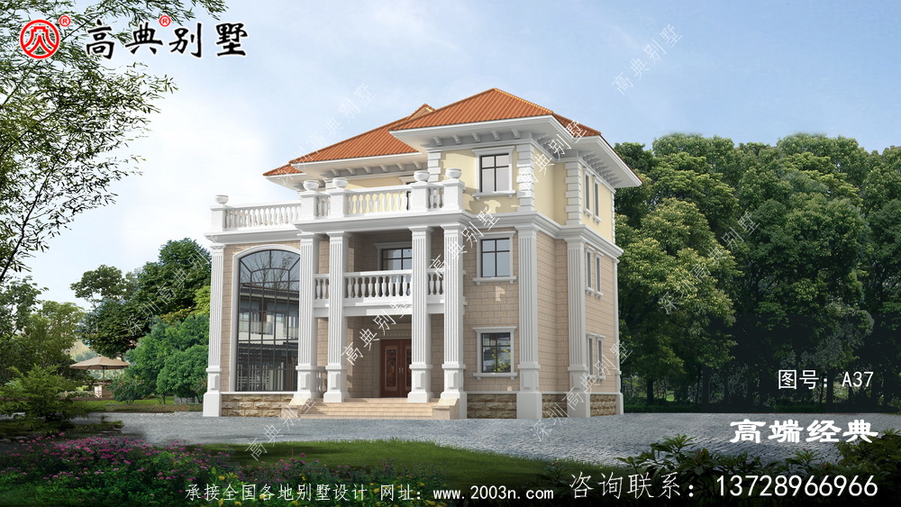 鄉村歐式三層復式別墅設計圖紙，最經典的戶型，家人都喜歡