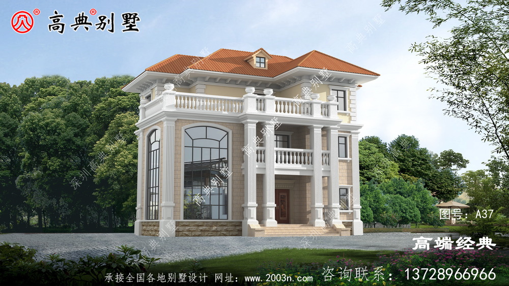 鄉村歐式三層復式別墅設計圖紙，最經典的戶型，家人都喜歡
